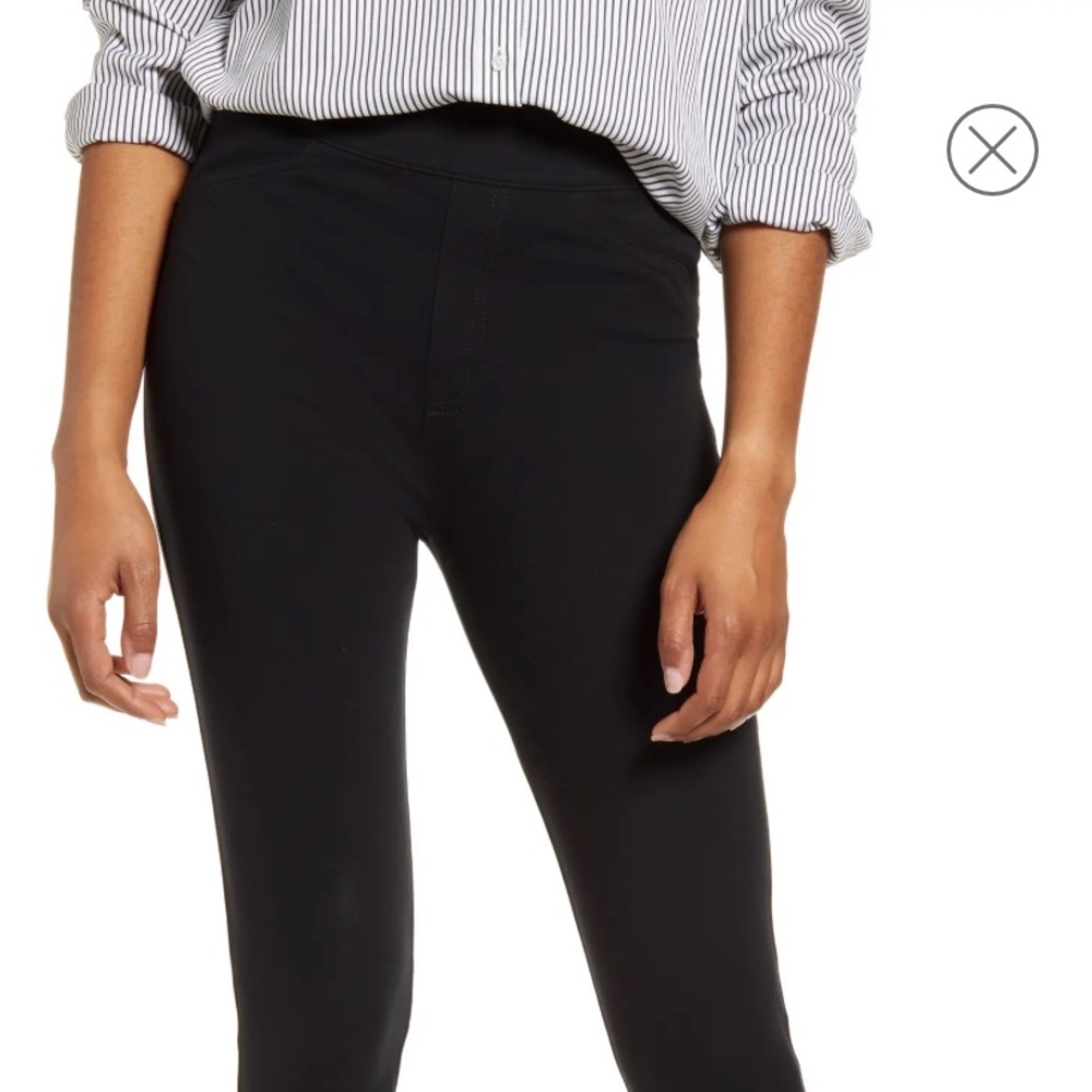 NWT Spanx perfect pant back seam-Black